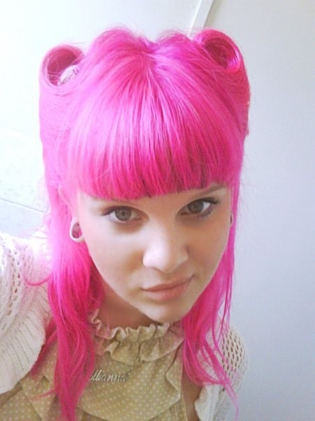 pink rockabilly hair